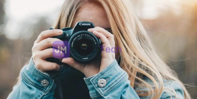 Woman with camera